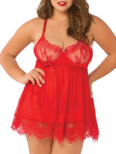 Load image into Gallery viewer, Seven &#39;til Midnight Womens Plus Size Bed Of Roses Babydoll Set Style-10697X - Allen Amore 
