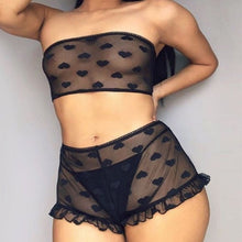 Load image into Gallery viewer, 2020 Sweet Lace Women Lingerie Set 2 Pieces See-through Fascinate Naughty Women Hot Fetish Sexy Lingerie Solid Acrylic Femininas - Allen Amore 
