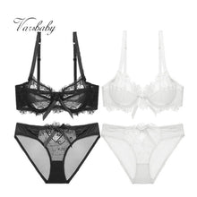 Load image into Gallery viewer, Varsbaby Sexy Deep V Plus Size Lingerie Ultra-thin A/B/C/D Cup 2 Bra Sets/Lot - Allen Amore 
