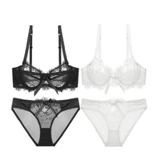 Load image into Gallery viewer, Varsbaby Sexy Deep V Plus Size Lingerie Ultra-thin A/B/C/D Cup 2 Bra Sets/Lot - Allen Amore 
