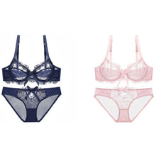 Load image into Gallery viewer, Varsbaby Sexy Deep V Plus Size Lingerie Ultra-thin A/B/C/D Cup 2 Bra Sets/Lot - Allen Amore 
